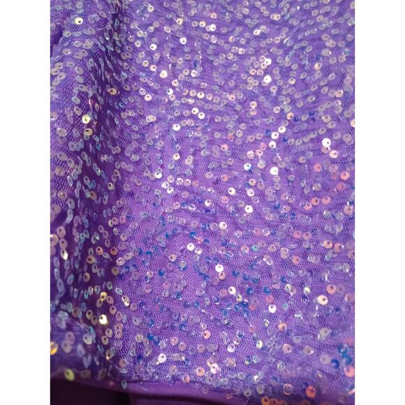 Ashley Stewart Shorts Ladies 18‎ Purple Sequin - Picture 3 of 6
